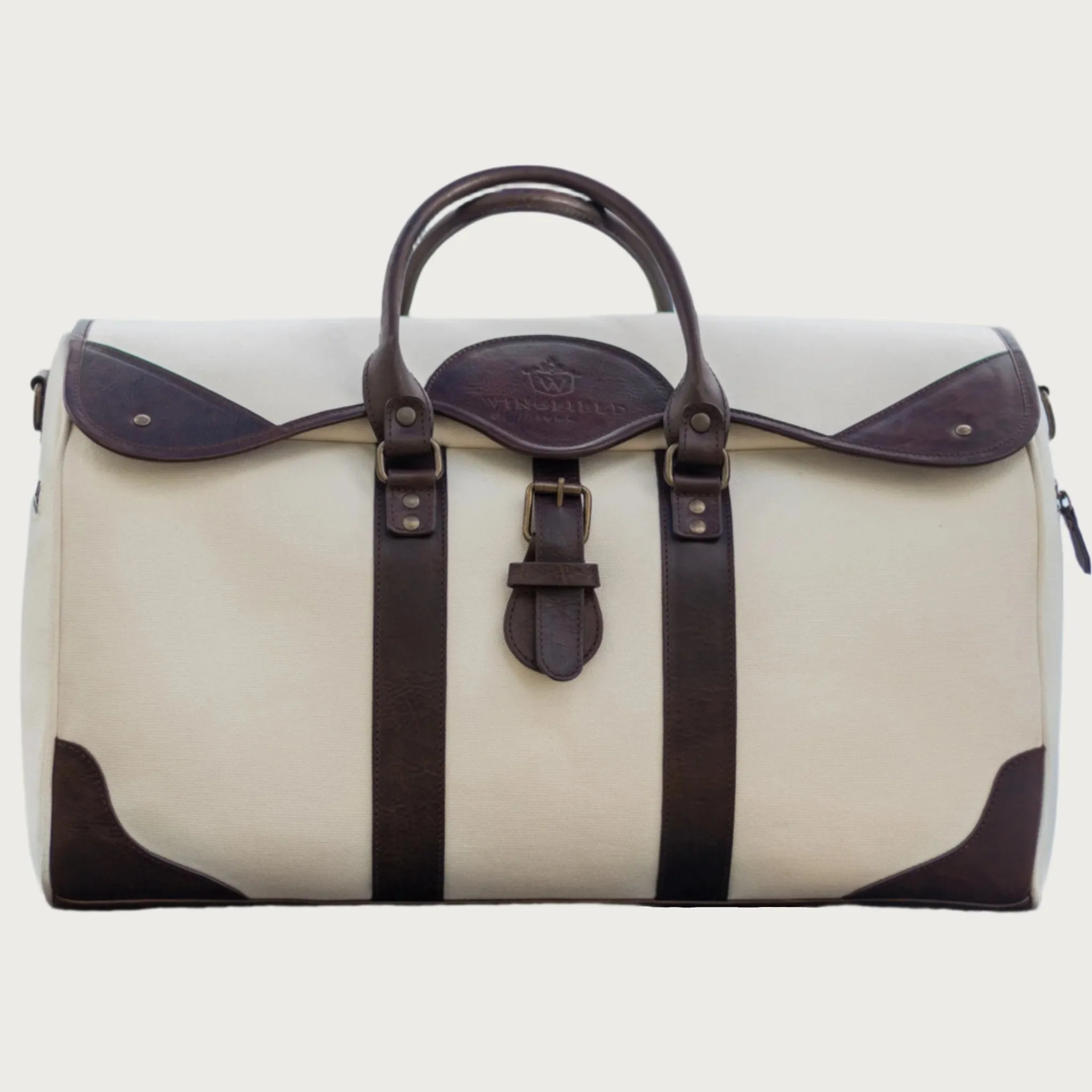 Wingfield Large Canvas & Leather Duffel Bag