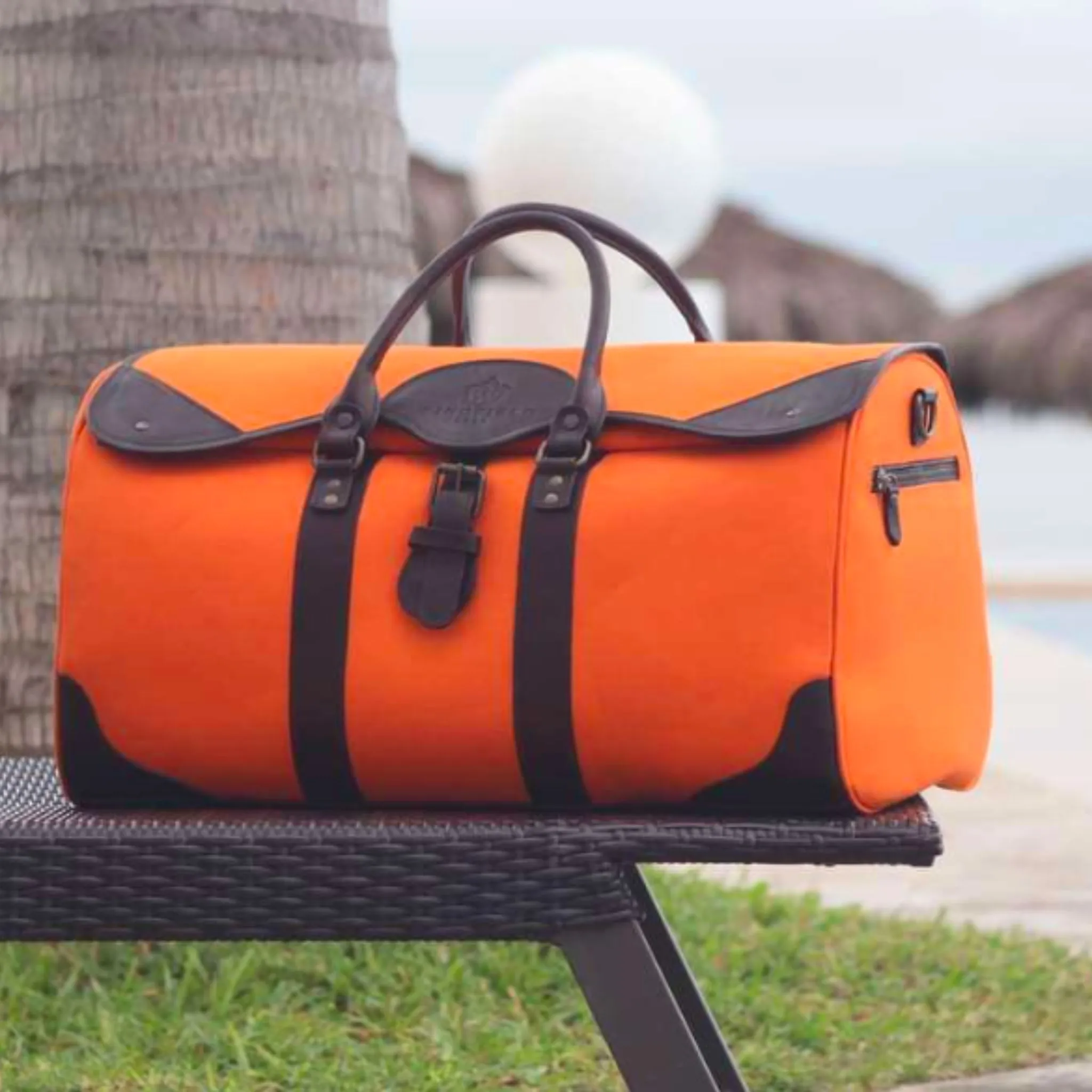Wingfield Large Canvas & Leather Duffel Bag