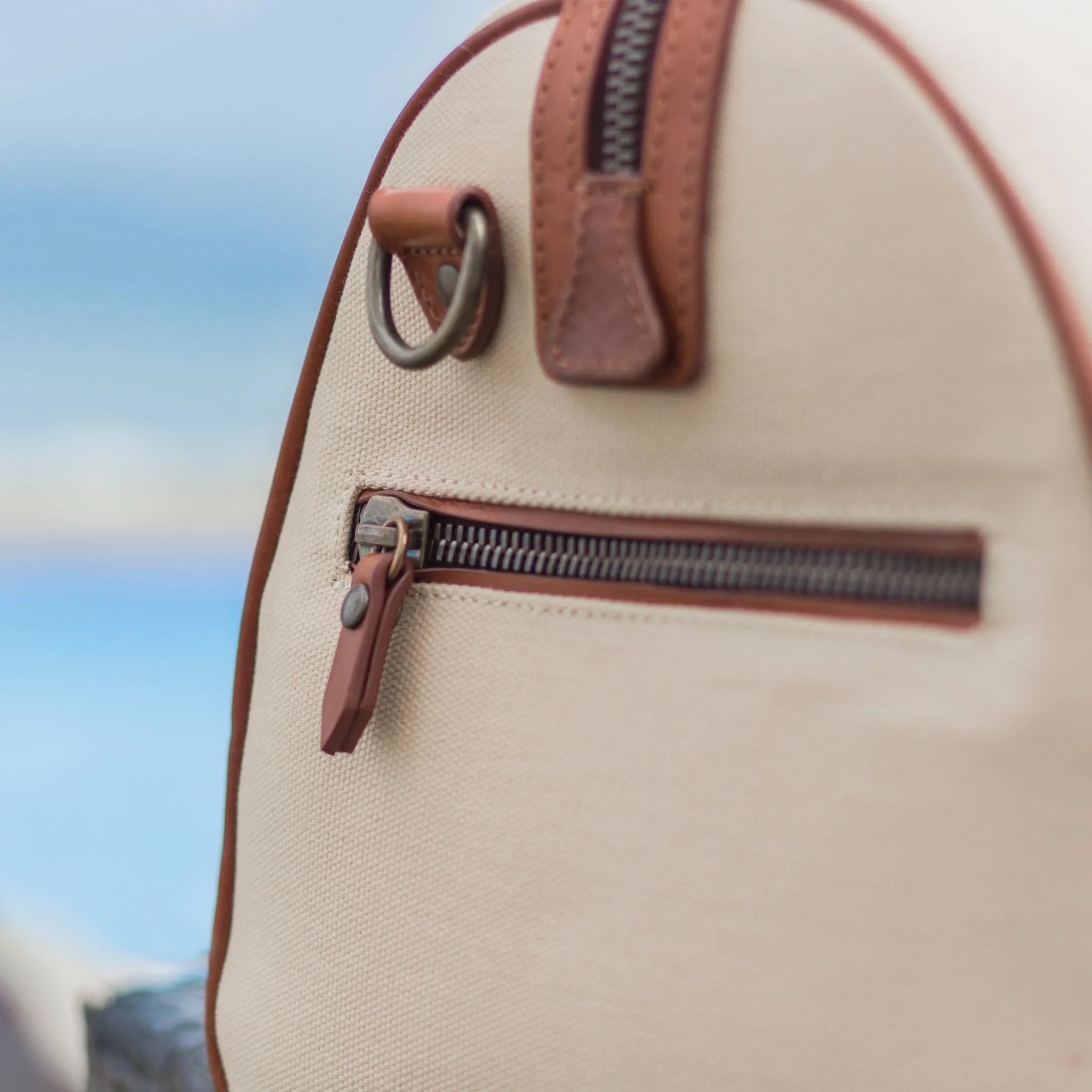 Wingfield Large Canvas & Leather Duffel Bag