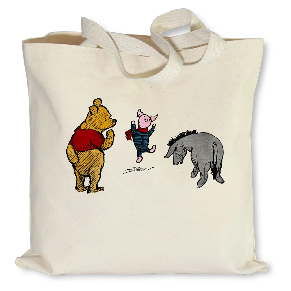 Winnie-The-Pooh, Piglet & Eeyore Tote Bag