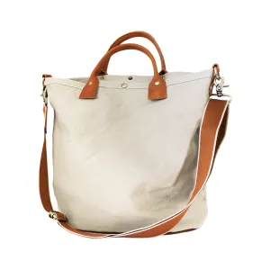 Women's Canvas Tote Bags White Canvas Tote Bag Two Tone Canvas Tote Mens Tote Bag On Shoulder Mens