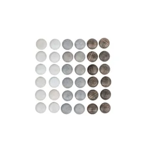 Wood Mandala Stones 36pcs (Greys)