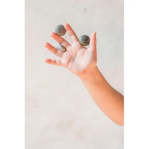 Wood Mandala Stones 36pcs (Greys)