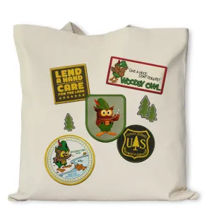 Woodsy Owl Patches Tote Bag