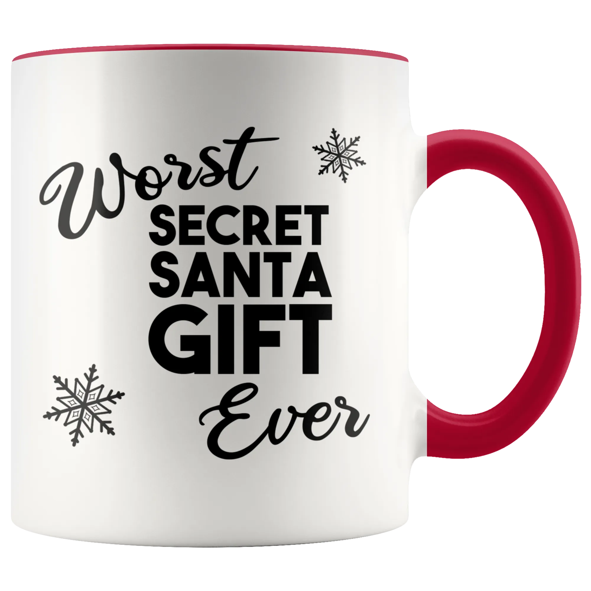 Worst Secret Santa Gift Ever Mug Funny Christmas Gift Exchange Idea Under $20 White Elephant Coffee Cup Holiday Mugs with Sayings Coworker Gifts