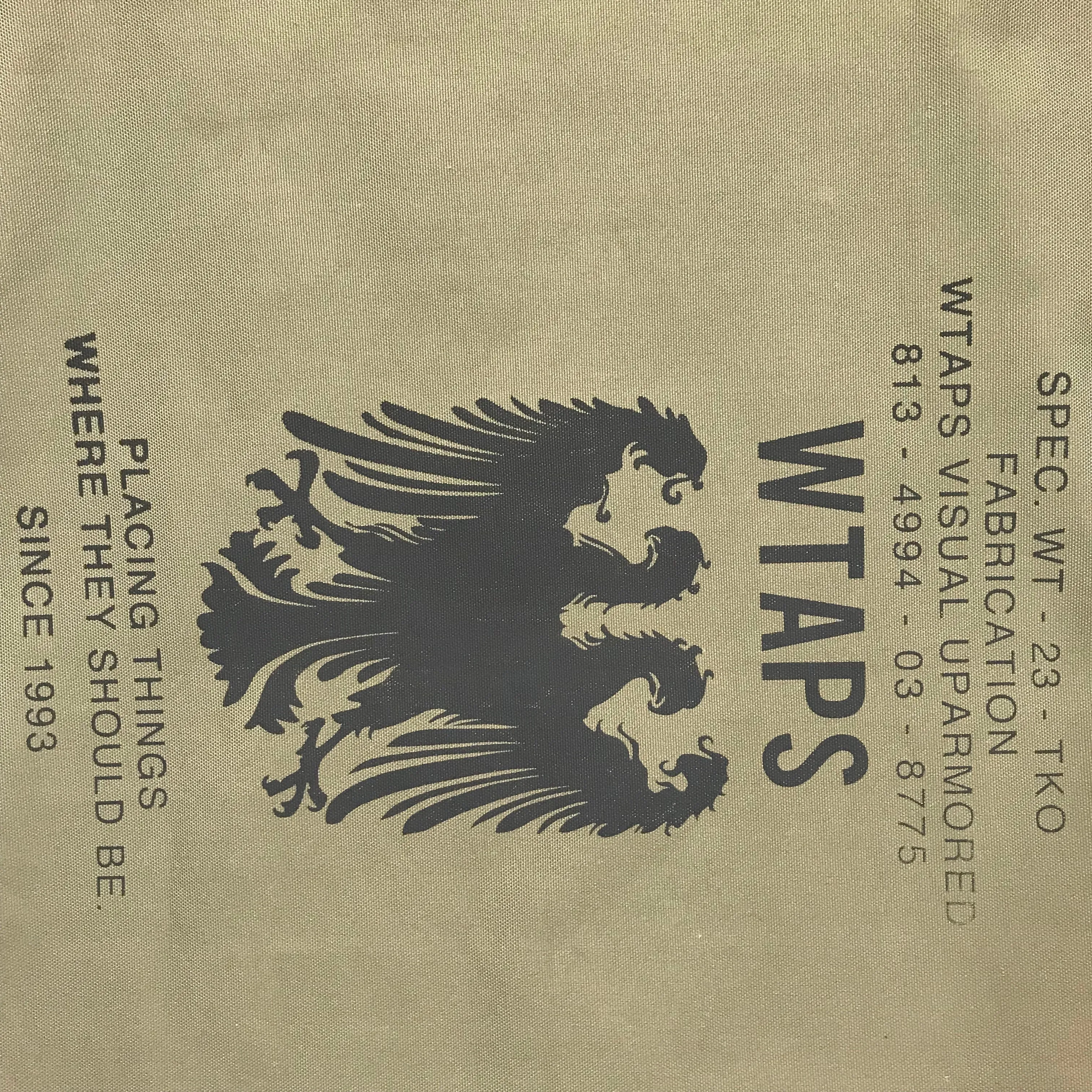WTAPS CANVAS BANNER OLIVE