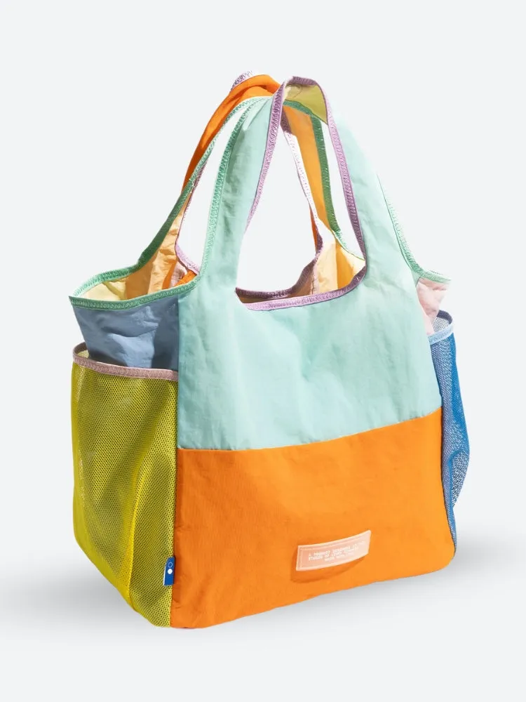 Y2K Color Block Tote Bag