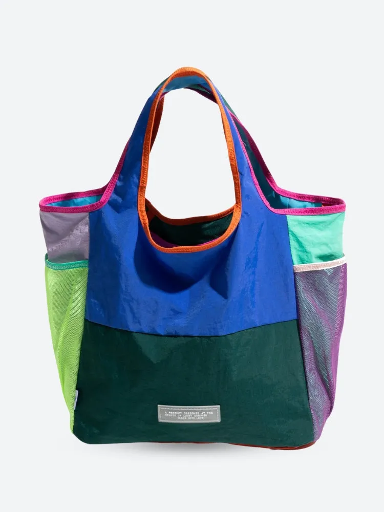 Y2K Color Block Tote Bag
