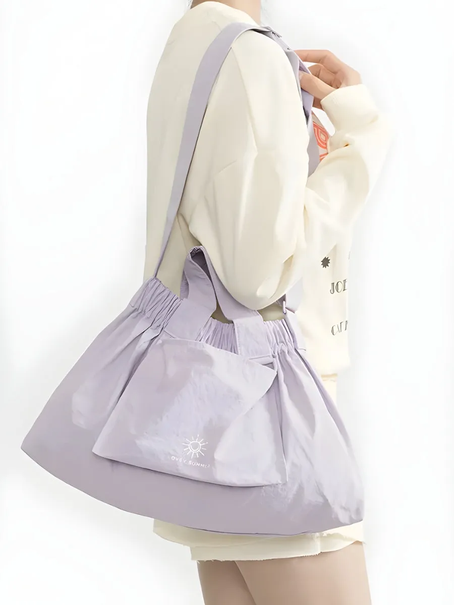 Y2K Large Ruched Shoulder Bag