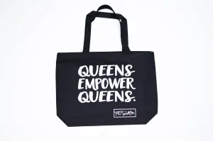 YES I AM ! QUEENS EMPOWER QUEENS OVERSIZED TOTE